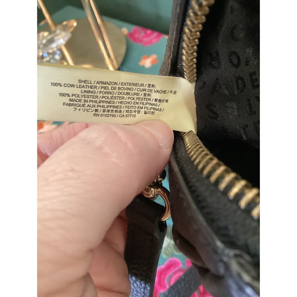 Kate Spade Black Pebbled Leather Satchel Crossbody Bag‎ Gold Hardware PXRU5510 - Picture 7 of 7